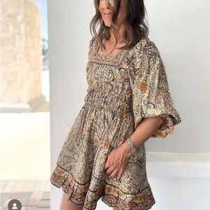 Cleobella Olive Kaleidoscope Mini Dress